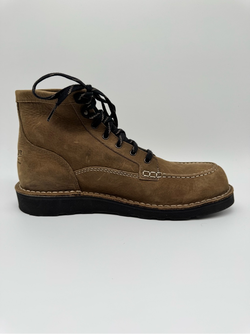 Danner Moc Toe Work Boots Brown Leather Lace Up USA Made Heritage Outdoor Boots - Picture 3 of 11